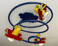 Brilliant Deckenlampe Kinderzimmer Junge Flugzeug Wandlampe 3xGU10 LED