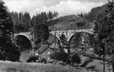 1577-Ansichtskarte Wurzbach Viadukt Sormitztal Saalfeld-Blankenstein Thüringen