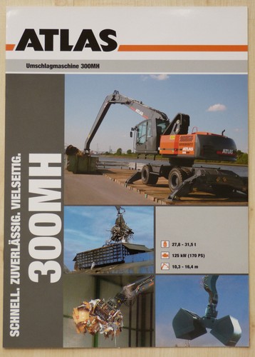 Atlas umschlag bagger 300 mh - -,