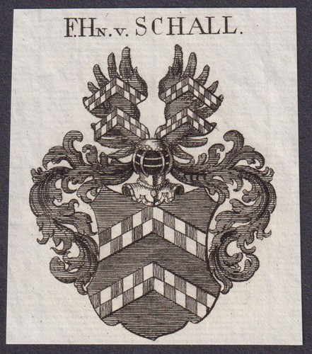 Schall wappen coat arms - schall, of