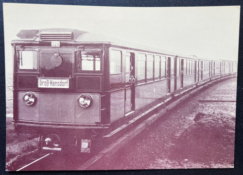 Karte blanko bahnzug - u-bahnzug, bj