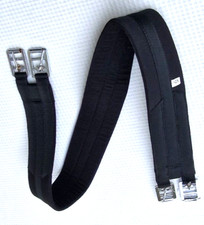 Black Storm Sattelgurt Baumwolle Nylon kein Elastik Sattelgurt schwarz 125cm neu