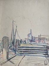 Am Anlger im Hafen Hamburg