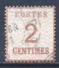 Okkupationsgebiet 2 Ia gest. Hufeisenstempel MÜLHAUSEN I. ELS.