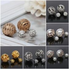 Doppelseitige Ohrringe Doppel