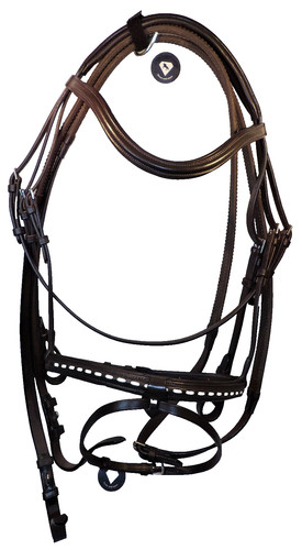 Braune leder trense - braune, anatomisch