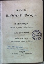 Spurgeon's Ratschläge für