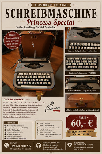 Schreibmaschine princess - schreibmaschine,