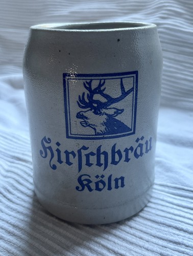 Steinzeug bierkrug hirschbräu - steinzeug,