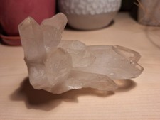 Bergkristallstufe  mit Spitzen. Bergkristall X40 aus Brasilien. ca. 460g