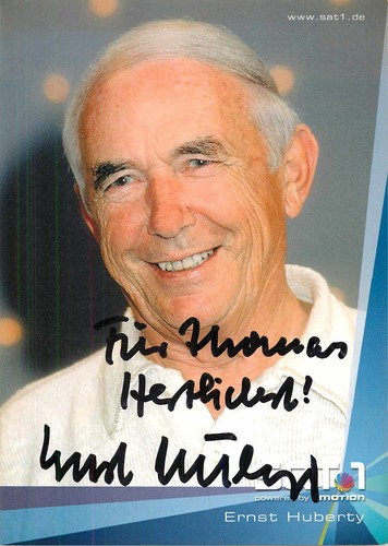 Autogramm ernst huberty tv - autogramm,