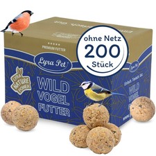 200 Meisenknödel ohne Netz à 90 g = 18 kg Vogelfutter Wildvogelfutter Lyra Pet®