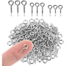 Schraubhaken Edelstahl Mini Ösenschrauben Schmuck Bastel 300 Stück
