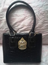 pompöös by Harald Glööckler, Handtasche Lackleder schwarz