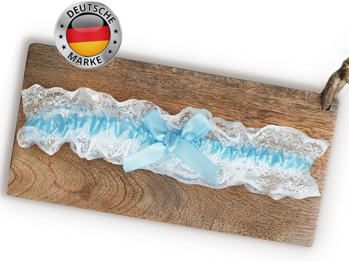 Strumpfband blau hochzeit - strumpfband,
