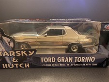 FORD GRAN TORINO STARSKY & HUTCH SILVER CHROME PLATED BARRIS VERSION ERTL 1:18
