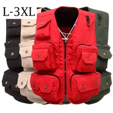 Mens Utility Vest Gilet With