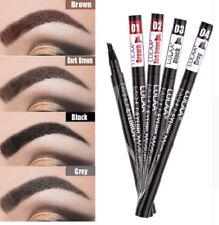 Augenbrauenstift Tattoo Stift fester Microblading Gabelspitze 4 Farben NEU