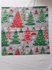 Kissenbezug   40 x40 cm ,Bäume , Hotelverschluss, Handarbeit, eigene Herstellung