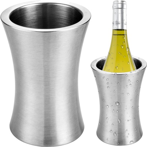 Weinkühler edelstahl 22cm - weinkühler,