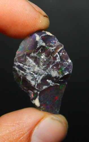 Black opal rough multi - rough, fire