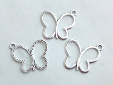 10x Anhänger Schmetterling 18x20mm Charms Schmuck Deko Perlen Basteln