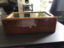 Humidor, TRIADE, France, Groß , 2 Etagen , Zedernholz, Wurzelholzfurnier