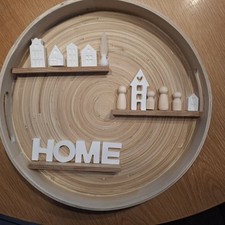 Wandregal Holz  Hängeregal Rund Wunderschön Handmade 