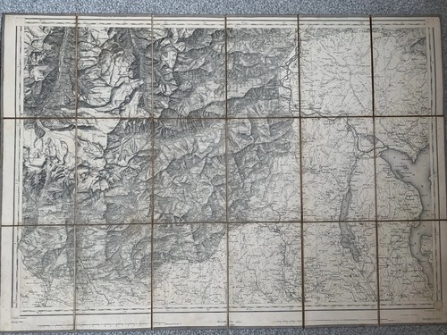 Topographische karte der - karte,