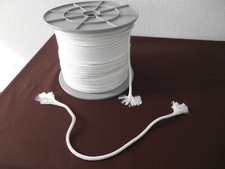 Dichtschnur, Ofendichtung, Glasfaser  weiß 10mm Durchm , Meterpreis