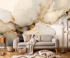 Fototapete Gold Marmor Stein