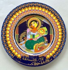 Rosenthal Porzellan Weihnachtsteller 1971 Maria mit Kind  Björn Wiinblad