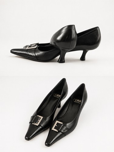 Vintage lederpumps aus italien - aus,