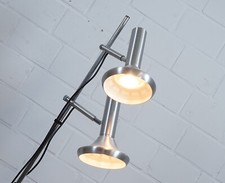 2er OMI Tulip Boden Stehleuchte Steh Lampe Strahler Spot Vintage 1960er Jahre