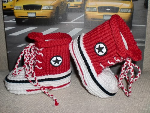 Baby chucks stern - -stern-, rot