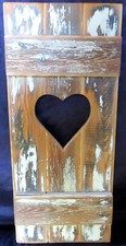 Fensterladen mit Herz Massivholz Deko Landhaus Unikat Handmade Upcycling