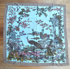 Vintage Halstuch BELVEDERE/Wien 80cm x 80cm - 100% Wolle