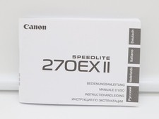 Canon Speedlite 270EX II Bedienungsanleitung