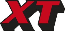 XT400 5FO Fuel Tank Emblem Logo Schriftzug 'XT' rot/weiß/schwarz Aufkleber Decal