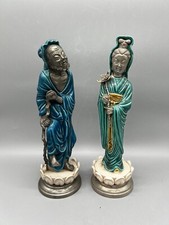 2 x Antik Chinesisches Peltro