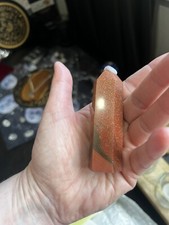 Goldstone Tower künstliche Kristallheilung Erdung Meditation Yoga Mineral