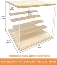 Große Vitrine Acryl Schaukasten Display Vitrinen Ball Box Plexiglas 31.5*31*30cm
