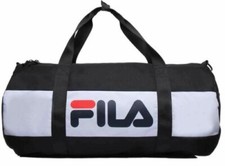 FILA Ted Reisetasche Abnehmbare Riemen Herren Beutel 2 Taschen Schwarz Weiß