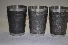 3 Zinn Becher - Sachsenheim -