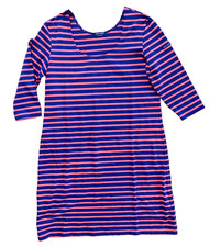 Saint James Bretagne Damen Stretch Kleid Propriano Blau Koralle gestreift Gr. 42