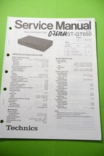 Service Manual-Anleitung für Technics ST-GT650  ,ORIGINAL !