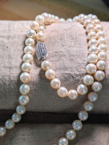Vintage akoya zuchtperlenkette - vintage, akoya-zuchtperlenkette