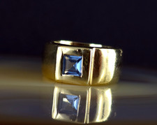 Ring Silber 925 blau Zirkonia