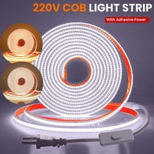 Neon COB LED Streifen 230V Selbstklebend Strip Leiste Lichtband ichterkette IP67