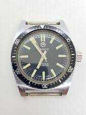 Lanco 51038-8 Handaufzug Tissot Werk 2451 Tritium Zifferblatt Stahl SEHR SELTEN
